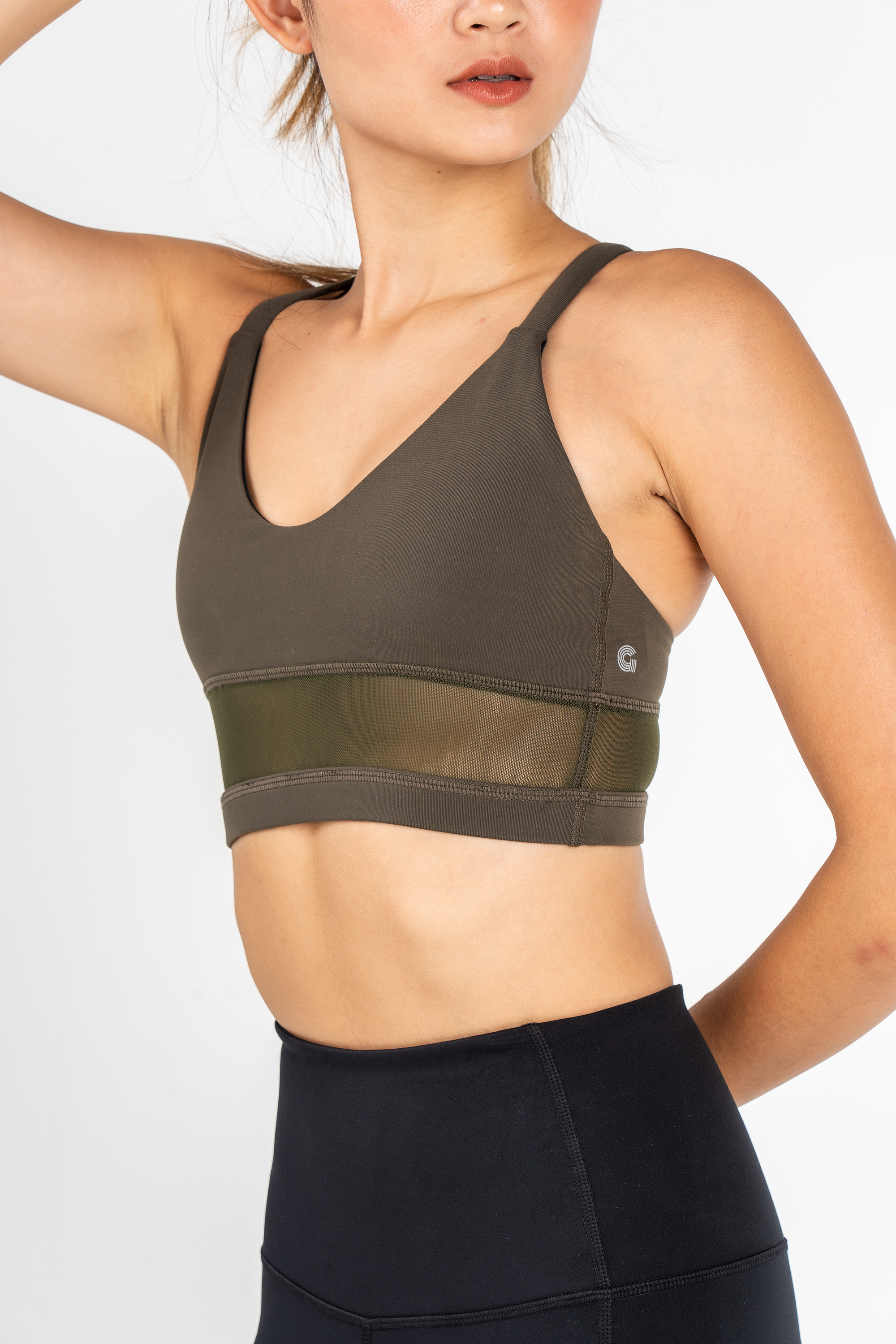 Andrea Midline Bra in Army Green
