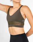 Andrea Midline Bra in Army Green