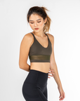 Andrea Midline Bra in Army Green