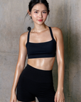 Gym Adjustable Bra in Black